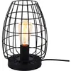 Image de EDM, Lampe de table, Tischlampe 32118 Schwarz Metall 20 x 27 cm (E27)
