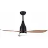 Image de EDM Product Deckenventilator Mit Lampe 33815 Kattegat Schwarz 15 W 18 W 2190 Lm, Ventilateur, Noir