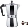 Image de EDM Italienische Kaffeemaschine Aluminium 12 Kopper, Cafetière moka, Argent, Multicolore