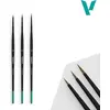 Image de Vallejo, Pinceau, BRUSH SET / PRO MODELER - DEFINITION SET - NATURAL HAIR (SIZES 4/0, 3/0 & 2/0)