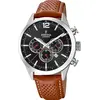 Image de Festina, Montre, Chronographe intemporel, Noir, Argent, Marron, (Chronographe, Horloge analogique, 44 mm)