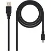Image de Nanocable 10.01.0402 Câble USB 1,8 m USB 2.0 USB A Mini-USB B Noir (1.80 m, USB 2.0), Câble USB