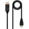 Image de Nanocable 10.15.4303 Adaptateur de câble vidéo 3 m DisplayPort HDMI type A (standard) Noir (3 m), Câble vidéo, Noir