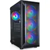 Image de Tooq Technology Caja Semitorre Gaming Tqgcc101-B "Ragnärok" Negra (ATX, mATX, Mini-ITX), Boîtier PC, Noir