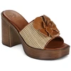 Image de Mules Exé Shoes 595 CECILIA-RAFFIA-BEIGE-TAN femme