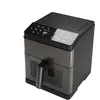 Image de Aiwa Friteuse à air numérique avec 12 programmes, nettoyage automatique et double chauffage, Friteuse, Noir, Argent