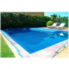 Image de Fun&Go, Couverture de piscine, Couverture de piscine Leaf Pool bleue (6 x 6 m) (600 x 600 cm)