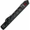 Image de Riello, Multiprise, Bloc De Prise Avec 6 Prises Et Interrupteur Thunder 6002 Usb Noir (6x, CEE 7/3, USB-A, 1.50 m)