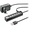 Image de NGS Ihub7 tiny (7 ports), Station d'accueil + hub USB, Noir