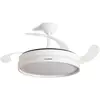 Image de InnovaGoods Deckenventilator mit LED-Licht und 4 einklabaren Flügeln Keteez 72 W Ø49-104 cm, Ventilateur, Blanc, Transparent