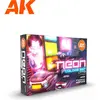 Image de AK Interactive, Peinture loisirs créatifs, Ak Set de Peinture - Neons Colors Set