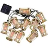 Image de Newgarden, Guirlande lumineuse, HIAMA LED x10, Guirlande lumineuse solaire 5m, extérieur & intérieur, effet de flammes IP44 (5 m)