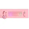 Image de Mars Gaming PACK GAMER 4EN1 (CLAVIER/SOURIS/CASQUE/TAPIS) MCP-RGB3 (ROSE) (FR, Filaire), Clavier, Pink
