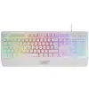 Image de Mars Gaming MCP124W (FR, Filaire), Clavier, Blanc, Multicolore