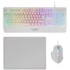 Image de Mars Gaming Clavier Et Souris Mcp124 3-in-1 Gaming Combo H-mech Rgb Keyboard Huano Optical Mouse Rainbow Nanotextile Mousepad