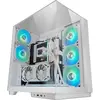 Image de Mars Gaming Boitier Moyen Tour Atx Mc-3gf RGB Avec Panneaux Vitrés (Blanc) (ATX, mATX, Mini-ITX), Boîtier PC, Blanc