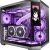 Image de Mars Gaming Mc3tcorelcd (ATX, mATX, Mini-ITX), Boîtier PC, Noir