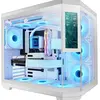 Image de Mars Gaming Mc3tcorelcdw (ATX, mATX, Mini-ITX), Boîtier PC, Blanc