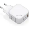 Image de Aisens CARGADOR GAN 65W 2XUSB-C PD3.0 QC4.0 1XUSB-A QC3.0 BLANCO (65 W, 3 ports), Chargeur USB, Blanc