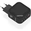 Image de Aisens CARGADOR GAN 100W 3XUSB-C PD3.0 QC4.0 1XUSB-A QC3.0 NEGRO (100 W, 4 ports), Chargeur USB, Noir
