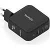 Image de Aisens CARGADOR GAN 140W 2XUSB-C PD3.1 QC4.0 1XUSB-A QC3.0 NEGRO (140 W, 3 ports), Chargeur USB, Noir