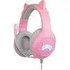 Image de Blade FR-TEC - Casque de jeu Tanooki (Filaire), Casque gaming, Gris, Pink