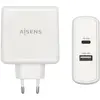 Image de Aisens CARGADOR 57W 1xUSB-C PD3.0 45W 1xUSB-A 5V 2.4A 12W BLANCO (57 W, 1 portion), Chargeur USB, Blanc