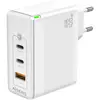 Image de Aisens CARGADOR GAN 100W 2XUSB-C PD3.0 QC4.0 QC5.0 1XUSB-A QC3.0 BLANCO (100 W, 3 ports), Chargeur USB, Blanc