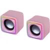 Image de Mars Gaming Enceintes MSCube RGB (Noir), Haut-parleur PC, Pink, Rose
