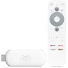 Image de Abcom Stick HD Android TV Mediaplayer Stick Blanc (Full HD, HDMI, WiFi 5GHz, Télécommande vocale) (32 Go, Android 11), Boîtier de diffusion en continu, Blanc