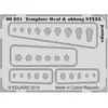 Image de Eduard Template ovals & oblong STEEL pour outil
