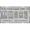 Image de Eduard F-16C/N seatbelts STEEL pour Tamiya