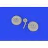Image de Eduard Beaufort Mk.I wheels 1/48 pour ICM