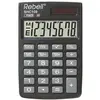 Image de Rebell, Calculatrice, Calculatrice de poche SHC 108, noire (Panneau solaire)