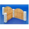 Image de Plus Model Clôture en bois avec poteaux de maçonnerie