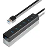 Image de Axagon HUE-SA7BP Hub de charge 7x USB3.0 ALU avec adaptateur AC, Juodas (USB-A, USB-B, 7 ports), Station d'accueil + hub USB, Noir