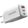 Image de Axagon ACU-DPQ65W, GaN nabíje ka do sít , 3x port (USB-A + dual USB-C), PD3.0/QC4+/PPS/Apple (65 W, 3 ports), Chargeur USB, Blanc