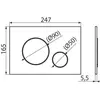 Image de Alca, Installation sanitaire : accessoires, Plaque de fixation M675 or