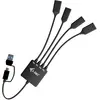 Image de i-tec Usb-C/A Cable Hub 4 Ports (USB-A, USB-C, 4 ports), Station d'accueil + hub USB, Noir