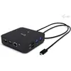 Image de i-tec USB-C 1XDP 2X HDMI DOCK (USB-C, 10 ports), Station d’accueil + hub USB, Noir