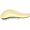 Image de Dtangler, Brosse + peigne, Brosse à cheveux Gold - Brosse à cheveux avec manche -