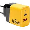 Image de Tactical Microgrid GaN 45W Chargeur de batterie Alimentation USB-C USB-A - Jaune (45 W), Chargeur USB, Multicolore, Jaune