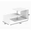Image de Kalune Design, Table basse, Kellan (100 x 50 x 46 cm)