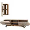 Image de Hanah Home, Meuble TV, Luis (145 x 35 x 37 cm)