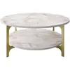 Image de Kalune Design, Table basse, Abram (36.80 x 90 x 90 cm)
