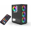 Image de Inca Va EMG-15XN (ATX, mATX, Mini-ATX), Boîtier PC, Noir