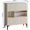 Image de Hanah Home, Commode + buffet, Krista (100 x 125 x 35 cm)