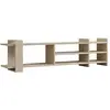 Image de Hanah Home, Meuble TV, Zeyna (156 x 29.60 x 40 cm)