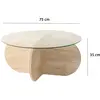 Image de Skye Decor, Table basse, Bubble (75 x 75 x 35 cm)