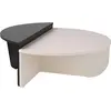 Image de CaliCosy, Table basse, Lot de 2 tables basses L90 cm - ORION (90 x 85 x 35 cm)
